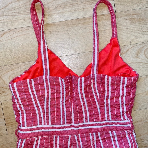 Anthropologie Robin Cropped Wide-Leg Red Jumpsuit - Picture 13 of 14